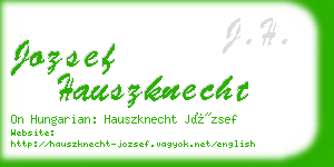 jozsef hauszknecht business card